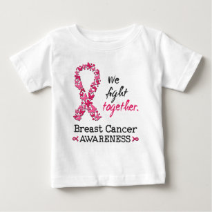 Wir kämpfen gemeinsam gegen Brustkrebs Baby T-shirt