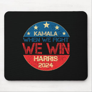 Wir kämpfen um den Sieg 2024 Kamala Harris für den Mousepad