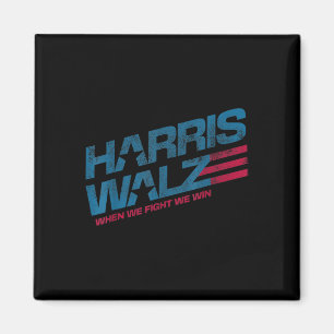 Wir kämpfen um Kamala Harris Cat Lady Boho Magnet