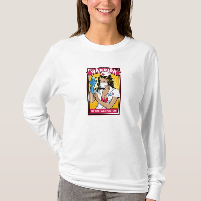 Wir kämpfen, was Sie fürchten T-Shirt (Vorderseite)
