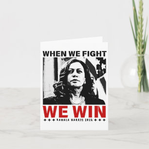 Wir kämpfen, wir gewinnen 2024 Kamala Harris für d Karte