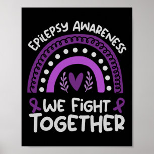 Wir kämpfen zusammen _ Epilepsie Bewusstsein _ Epi Poster