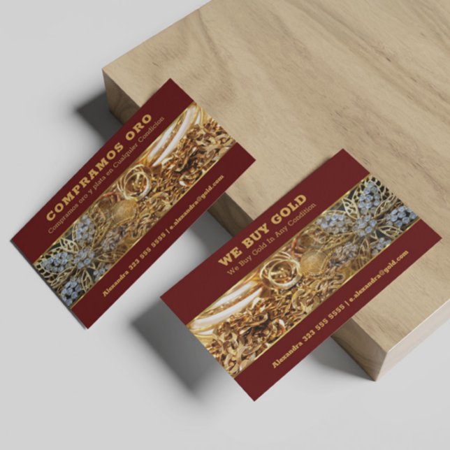 Wir kaufen Gold Business Card 2 Visitenkarte (Von Creator hochgeladen)