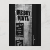 Wir kaufen Vinyl Postcard
