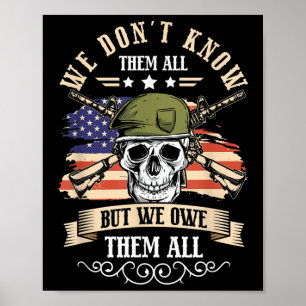 Wir kennen sie nicht alle, aber wir schulden ihnen poster