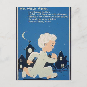 Wir kleiner Willie Winkie Postkarte