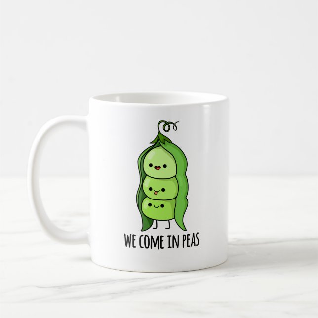 Wir kommen in Peas Funny Pea Puff Kaffeetasse (Links)