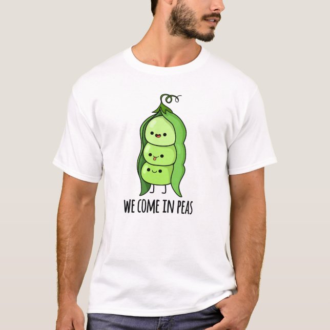 Wir kommen in Peas Funny Pea Puff T-Shirt (Vorderseite)