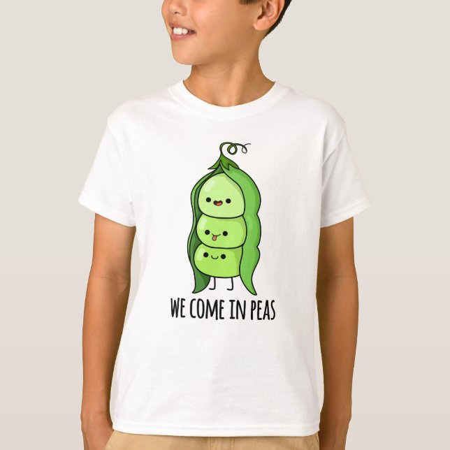 Wir kommen in Peas Funny Pea Puff T-Shirt (Vorderseite)