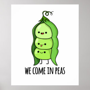 Wir kommen in Peas Niedlich Pea Puppe Poster