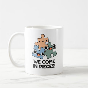 Wir kommen in Pieces Funny Jigsaw Pub Kaffeetasse