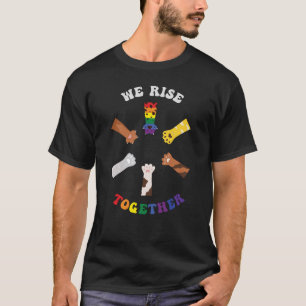 Wir kommen zusammen   Paw Print   DIVERSITY   Einh T-Shirt