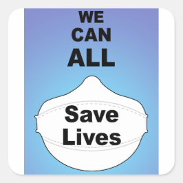 Wir können alle Leben Vinyl Aufkleber gerettet