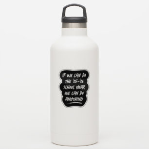 Wir können alles tun, was 2021 in Schwarz und Weiß Aufkleber