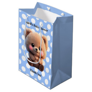 Wir können Baby Shooting Teddy Bär Punkt Mittlere Geschenktüte