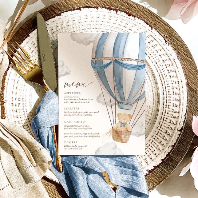 Wir können Babydusche frühzeitig abwarten Menükarte (Von Creator hochgeladen)