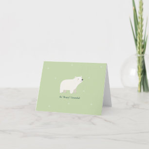 Wir können Babydusche frühzeitig abwarten Polar Dankeskarte