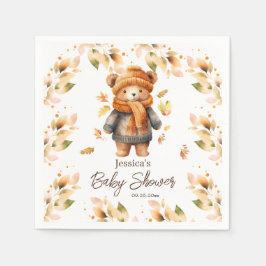 Wir können Babydusche frühzeitig abwarten Serviette