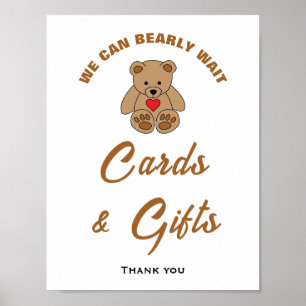 Wir können Babyduschkarten und Geschenke-Zeichen f Poster