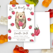 Wir können Bären und Beeren Babydusche warten