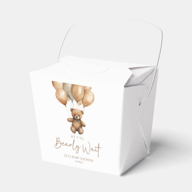 Wir können Boho Teddy Bear Baby Dusche frühzeitig  Geschenkschachtel (Vorderseite)