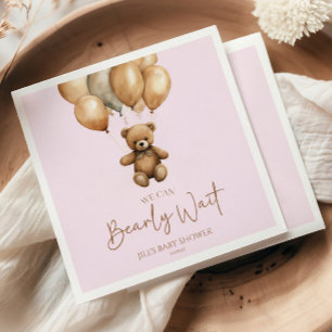 Wir können Boho Teddy Bear Baby Dusche frühzeitig Serviette