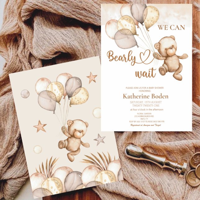 Wir können die Einladung der Babydusche abwarten (Von Creator hochgeladen)