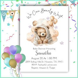 Wir können die Einladung eines Babyduschers abwart