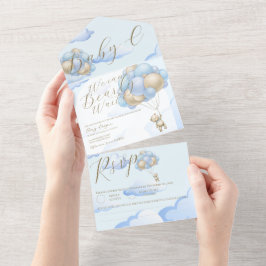 Wir können die Einladung eines Babyduschers abwart