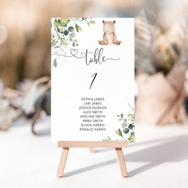 Wir können die Eukalyptus-Tischnummer schon früh a Einladung (Von Creator hochgeladen)