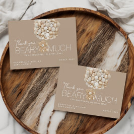 Wir können die neutrale Babydusche für das Geschle Dankeskarte