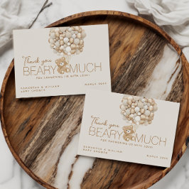 Wir können die neutrale Babydusche für das Geschle Dankeskarte