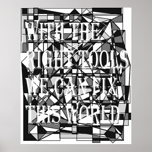 Wir können dieses Weltposter reparieren Poster (Vorne)