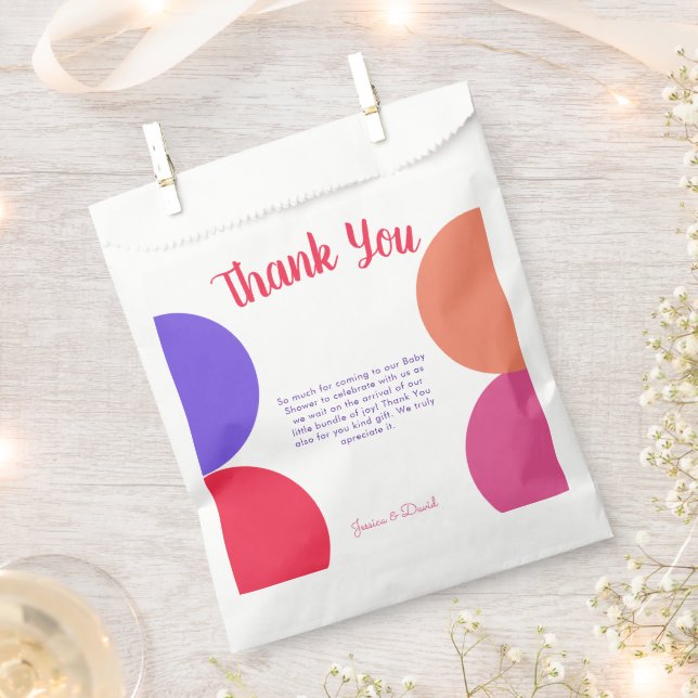 Wir können eine farbenfrohe Regenbogen Stripe Baby Geschenktütchen (Ausgeschnitten)