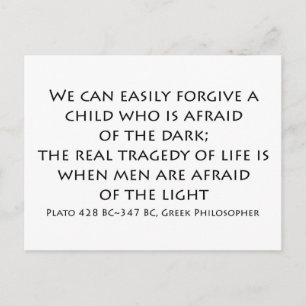 "Wir können einem Kind leicht vergeben..." Postkarte