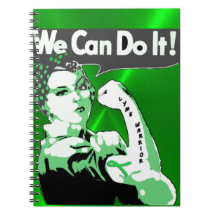 Wir können es, Bandanna Lady Lyme Disease Notebook Notizblock