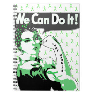 Wir können es, Bandanna Lady Lyme Disease Notebook Notizblock