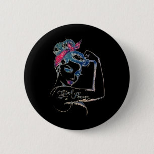 Wir können es heilen Rosie Riveter Brustkrebs Mädc Button