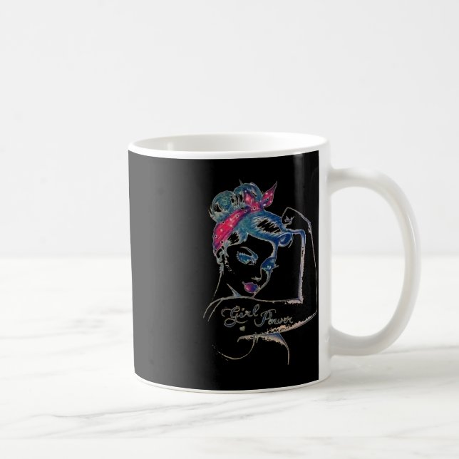 Wir können es heilen Rosie Riveter Brustkrebs Mädc Kaffeetasse (Rechts)