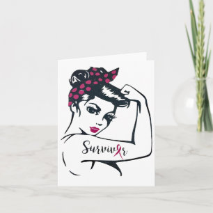 Wir können es heilen Rosie Riveter Brustkrebs Surv Karte