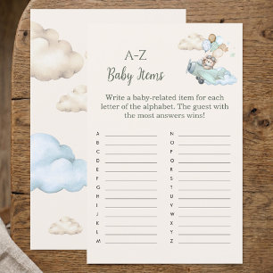 Wir können es kaum erwarten AZ Alphabet Babyshower