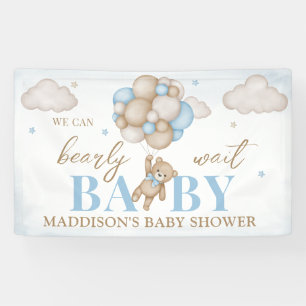 Wir können es kaum erwarten Baby Shower Banner