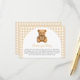 Wir können es kaum erwarten Baby Shower Bücher für Begleitkarte