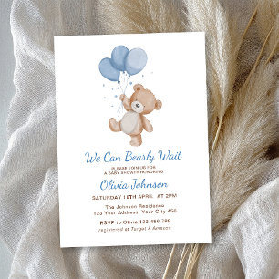 Wir können es kaum erwarten Baby Shower Einladung