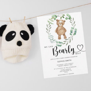 Wir können es kaum erwarten, Baby Shower Einladung