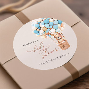 Wir können es kaum erwarten! Baby Shower Etiketten