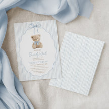 Wir können es kaum erwarten Baby Shower Junge Blau
