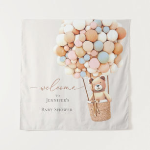 Wir können es kaum erwarten! Baby Shower Wandteppi Wandteppich