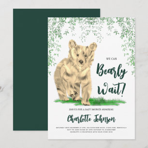 Wir können es kaum erwarten, Baby Shower Woodland  Einladung