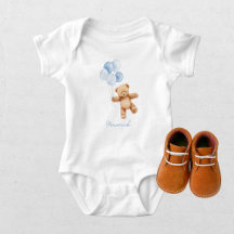 Wir können es kaum erwarten, Blaues Jungen-Baby-Pa